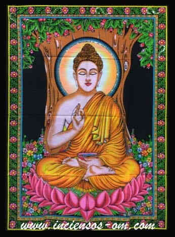 Tapiz Buda siddartha Rudraksha 105 x 70 cm